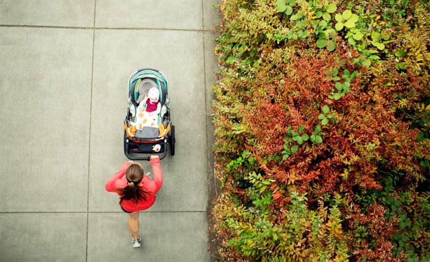 benefits of running with a jogging stroller