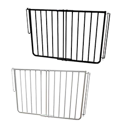 Cardinal Gates Stairway Angle Baby Gate for top of stairs table