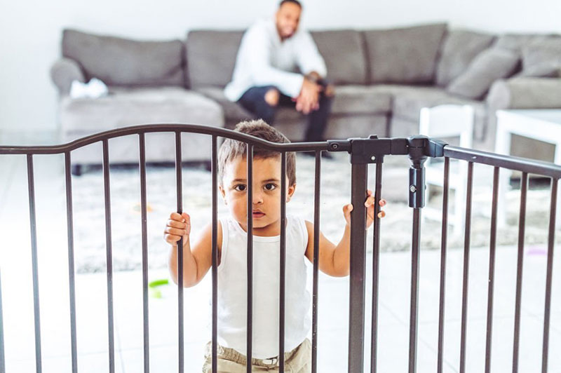 Where should you put a baby gate in your house