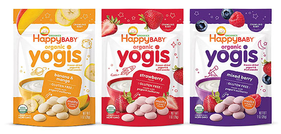 Happy Baby Organics Yogis Freeze-Dried Yogurt & Fruit Snacks