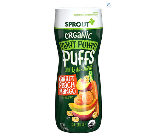 Sprout Organic Baby Food Baby Snacks Plant Power Puffs