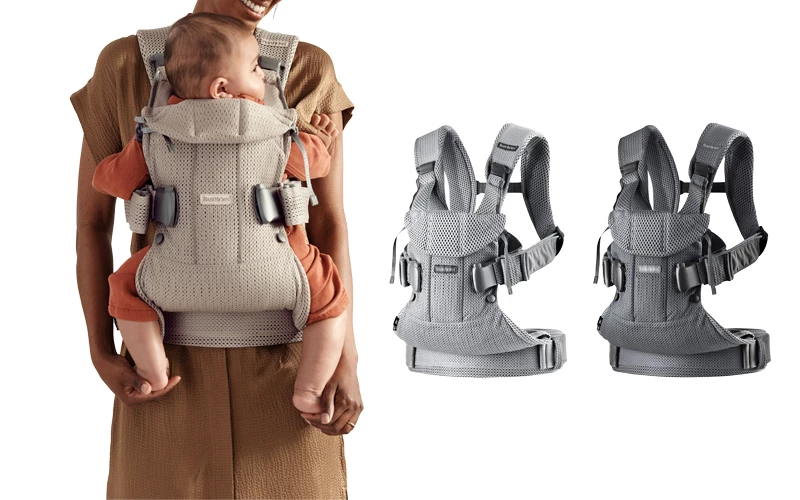 BABYBJÖRN-Baby-Carrier-One-Air,-Mesh,-Anthracite-for-ultimate-back-support